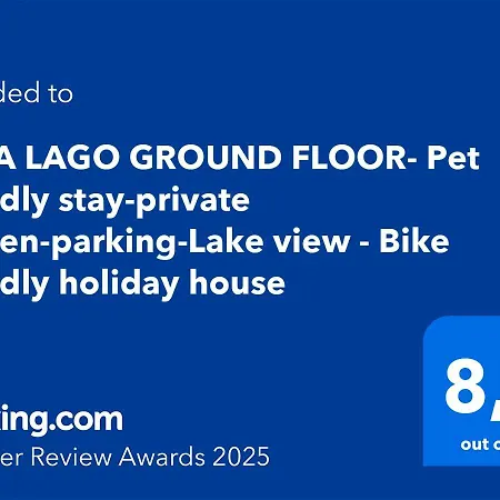 Groundfloor Lakefront Garden Bike&boat& Scooter Lejlighed